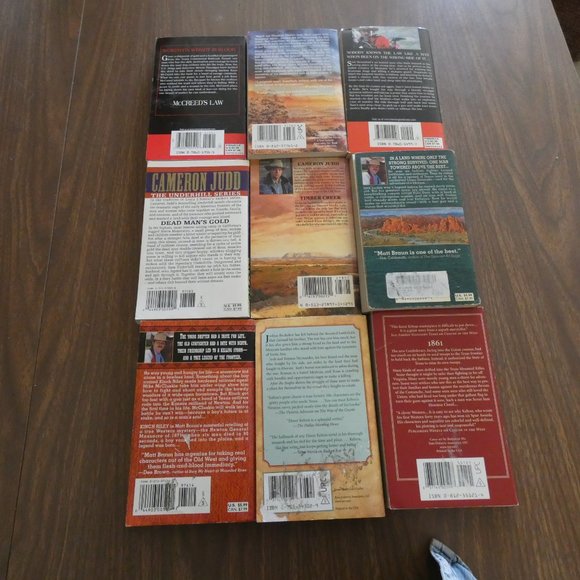 Lot of 9 Vintage Western Paperback Books Various Authors - Picture 5 of 8